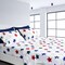 American Home Collection Blue and Red Stars Bedding Sheets & Pillowcases Set Brushed Microfiber Wrinkle Free Sheet Set